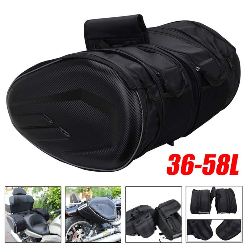 58L 1 Pairs Motorcycle Saddlebags Storage Bag Box Case Waterproof US Stock 36L 