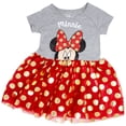 thumbnail image 1 of Minnie Mouse Bow Tie Youth Girls Dress-XSmall (4-5), 1 of 1