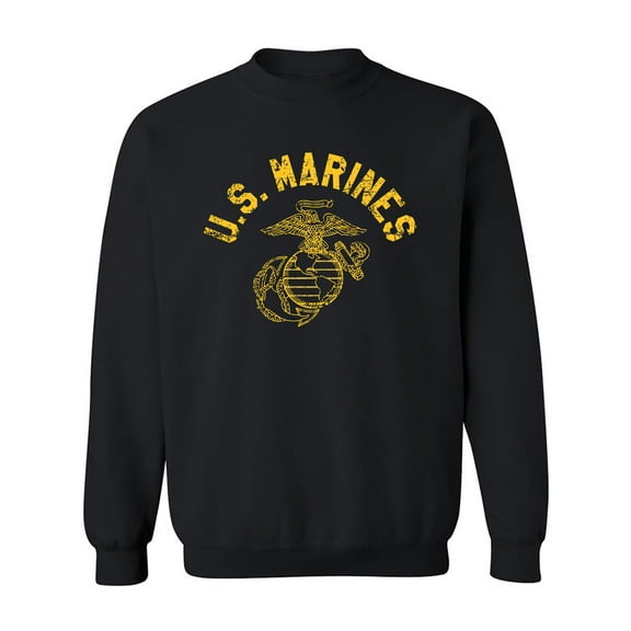U.S. Marines Vintage Arch Gold Ink Crewneck Sweatshirt
