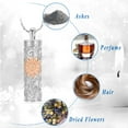 thumbnail image 7 of Sun Flower Urn Necklace Cylinder Bar Heart Cylinder Urn Necklace for Ashes Keepsake Memory Keepsake Cremation Jewelry, 7 of 7