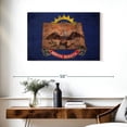thumbnail image 3 of Elephant Stock State Map Over North Dakota Flag Wall Art - Horizontal Canvas Wall Art - Living Room Wall Decor - Flags Canvas - Blue And Brown Decor - 36" x 24", 3 of 8