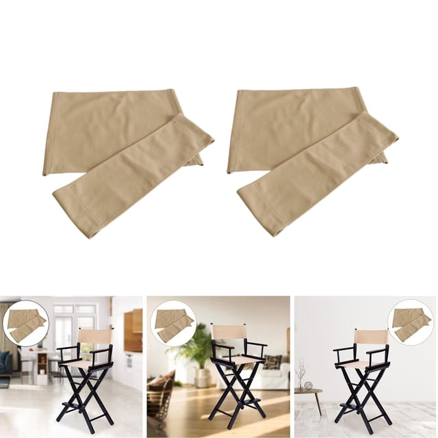 2x Lona de repuesto perfecl para silla de director asiento y respaldo de Patio