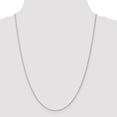 thumbnail image 3 of 14K Solid White Gold 1mm Spiga Wheat Link Chain Necklace, 3 of 4