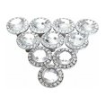 thumbnail image 1 of 10 pcs 30mm round door knobs, crystal strasshandtag (10 dc)-max, 1 of 5
