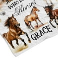 thumbnail image 3 of Customizaholic Custom Blanket With Namet, Just A Girl Who Loves Horses Blanket, Horse Blanket, Horse Blanket For Girls, Blankets With Horses, Gifts For Horse Lovers, Horse Gifts, 3 of 8
