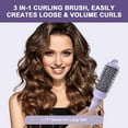 thumbnail image 3 of Bestauty Hair Dryer Brush,3 in 1 Interchangerable Hot Air Brush& Volumizer,Ceramic Negative Ion Curling Dryer Styler Brush with 3 Brush Heads, 3 of 7