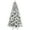 8ft White, variant on Demi Bonn 8ft Artificial Flock Christmas Tree with 1793PE/PVC Mixed Branch Tips & 470L Warm White Lights, Hinged Foldable Base for Indoor Holiday Decorating, White