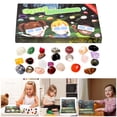 thumbnail image 1 of BotaniNest Natural Crystal 24 Kinds Of Crystal Stone Children's Science Popularization Christmas, 1 of 7