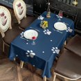 thumbnail image 2 of Paw Print Rectangle Tablecloth 60"x120",Waterproof Polyester Rectangle Table Cloth, Wipeable Spillproof Polyester Tablecloth for Dining, Camping, Indoor and Outdoor, 2 of 6