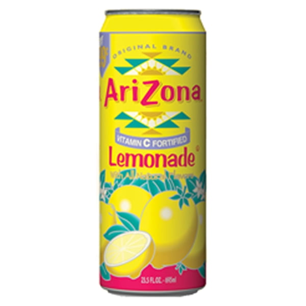 Arizona Tea Lemonade 23 Oz Big Cans Pack of 24