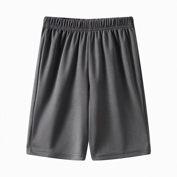 KPOPLK Youth Boys Shorts 2T-16T Lightweight Quick Dry Athletic Running Workout Shorts Water Resistant with Pockets Size 13-14 Years,Dark Gray