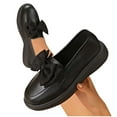 thumbnail image 5 of Tawop Shoes Women Womens Dress Shoes Work Shoes Flats Bow Casual Black 5.5, 5 of 9