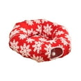 thumbnail image 4 of Cama túnel navideña para gatos, cueva tipo donut, accesorio para mascotas, práctico túnel tipo donut debajo del de Navidad para gatitos y perros, 4 of 8