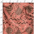 thumbnail image 2 of Soimoi Cotton Satin Spandex Orange Fabric By the Yard - 54 Inch Wide - Ikat Fabric - Elegant and Traditional Patterns for Stylish Creations Printed Fabric, 2 of 6
