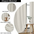 thumbnail image 2 of Patin Natural Curtains for Living Room Decor 90 Inches Long 2 Pcs, Room Darkening Thermal Insulated Bedroom Curtains, Home Decor Rod Pocket Privacy Drapes for Dining Room, Each Panel 50" W x 90" L, 2 of 9
