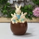 thumbnail image 2 of Figura de conejo de Pascua, estatua de resina, linda decoración de animal para escritorio madre hijo conejo, 2 of 7