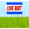 thumbnail image 1 of Live Bait (18" x 24") Yard Sign, Includes Metal Step Stake, 1 of 6