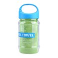 thumbnail image 1 of Super Breathable Cooling Effect Towel with Storage Bottle for Sports Gym Workout (Light Green), 1 of 8