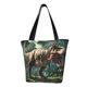 thumbnail image 1 of Balery Green Forest Dinosaur Bolsa de Hombro con Diseño, Bolsa Grande y Duradera, Bolsa Versátil para Compras, 1 of 6