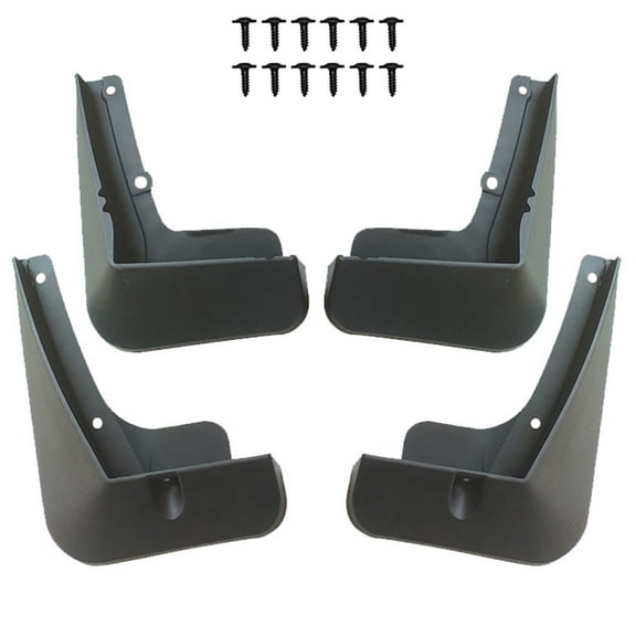 Custom No Drill Mud Flaps For KIA EV6 2023-2025, Splash Guards Molded Front And Rear Set 4Pcs-Black