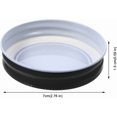 thumbnail image 3 of xianyou-24 Pack Metal Jar Lids for Mason Jar Regular Mouth, Black Jar Lids for Mason Jar 2. 75 Inch Leak Reusable Canning Lids for Standard Mouth Mason Jars (Black, 70MM), 3 of 4