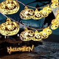 thumbnail image 1 of Halloween String Light 9.8FT 20LED Battery Powered Pumpkin String Light with 2 Modes IP44 Waterproof Autumn Halloween String Lamp Party Decoration for Garden Patio Yard, 1 of 11