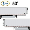 thumbnail image 3 of Set of 2 - 53' 53 ft 53 feet Trailer Length Vinyl Decal Sticker - Many Colors & Sizes - Trailer Sign Semi-Trailer Length Number Truck Safety Markings for Dry Van and Reefer Trailers (11" x 8", Black), 3 of 8
