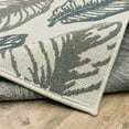 thumbnail image 6 of 2' X 7' Beige Floral Stain Resistant Indoor Outdoor Area Rug, 6 of 10