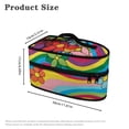 thumbnail image 6 of HELLHERO Rainbow Floral Prints Portable Travel Iron Carrier Bag Easy to Clean Garment Steamer Box Travel Steamer Holder, Case Only, 6 of 6