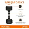 thumbnail image 2 of Rubber Hex Dumbbell Hand Weight, 2 of 7