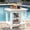 WHITE, variant on Cobiod 14 x 18.4 Inch Double Tier All Weather Patio End Table HDPE Outdoor End Table for Porch Lawn Poolside Fire Pit Durable Fits Adirondack Chairs,white