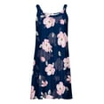 thumbnail image 4 of Vestido de Verano para las Mujeres Impreso sin Mangas Cuello Redondo, Suelto de Rodilla de Longitud Vestido Casual para la Primavera, 4 of 5