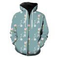 thumbnail image 1 of Sudadera con capucha y cremallera para hombre con estampado 3D de flores y magnolia, ideal como chaqueta informal estilo Harajuku, de gran tamaño y divertida, 2024., 1 of 6