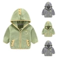 thumbnail image 5 of Odeerbi Toddler Boys Sweatshirt Full Zip Sports Jacket Fashion Winter Warm Long Sleeve Hooded Zipper Coat Jacket Gray, 5 of 5
