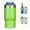 Green, variant on NCQ 4 in 1 Stainless Steel Can/Bottle Insulator, 14oz Two-Way Lids SUS Insulated Can Cooler, Beer Bottle holder (White)