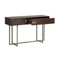 thumbnail image 4 of Sunpan Jade 51" Transitional Wood Console Table in Antique Brass/Brown, 4 of 11