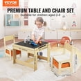 thumbnail image 2 of Juego de mesa y silla para niños VEVOR 3 en 1 de madera con cajón de almacenamiento, 2 of 9