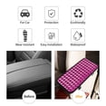 thumbnail image 4 of Car Handrails Box Pad 12.6 X 7.5 In Waterproof Non-Slip Wear-Resisting Durable Breathable Strong Tensile And Tensile Stretch Magenta Houndstooth_2, 4 of 7