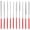 Red, variant on FONDOTIN Needle File Set with Red Rubber Handles for , Jewelry, Woodworking, Metalworking, and Craft Projects