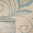thumbnail image 5 of Safavieh Courtyard Bryanna Floral Indoor/Outdoor Area Rug, Cream/Aqua, 8' x 11', 5 of 9