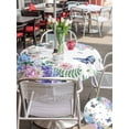thumbnail image 5 of Outdoor Tablecloth with Umbrella Hole for Patio/Picnic/Party/Camping, Spring Flowers Waterproof Table Cloth Round Cover Washable, Watercolor Floral Butterflies Botanical (Dia 54"), 5 of 8
