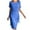 Blue, variant on Tiered Chiffon Dresses for Women Summer Elegant Short Sleeve Crewneck Flowy Midi Dress Dresses