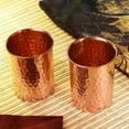 thumbnail image 3 of Pure Copper Hammered Tumbler for Healing Ayurvedic Product Tableware Accessories, Set of 6, Height 9.5 Cm, 3 of 4