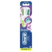 Oral-B Vivid Whitening Manual Toothbrush, Medium, 2 Count