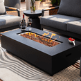 thumbnail image 3 of Westwood Propane Fire Pit Table 50” Outdoor Firepit 50,000 BTU Firepits for Outside with Lava Rocks and Removable Lid Metal Fire Pit Outdoor Fireplace Propane Fire Pits for Outside CSA Certified, 3 of 9