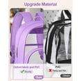 thumbnail image 3 of Mochila KIMNERPU Clear Heavy Duty Transparente Púrpura, 3 of 7
