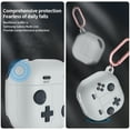 thumbnail image 3 of Allytechgroup Cute Case for Samsung Galaxy Buds Live/ Buds Pro/ Buds FE/ Galaxy Buds 2, Shockproof & Dustproof Earpods Case with Keychain, Soft Silicone Protective Cover, Lightgray, 3 of 7