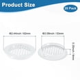 thumbnail image 3 of Uxcell Paquete de 20 Respiraderos Circulares de Soffit, 53mm/2.09 Pulgadas Respiraderos Redondos de Acero Inoxidable con Rejilla para Baño Hogar/ Oficina/Cocina/Armario/Guardarropa [Blanco], 3 of 7