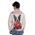 thumbnail image 5 of Happy Valentine's Day Boston Terrier Brings Love Heart All Over Print 3D Baseball Jacket Gentleman Dog Lover Gifts Bomber Jacket Softball - 02028, 5 of 6