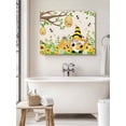 thumbnail image 6 of Yellow Daisy Gnomes Wall Art for Living Room,Canvas Picture Wall Decor for Bathroom Bedroom,Pastoral Bees Floral Botanical Beige Painting Artwork for Office Kitchen Hallway Dining Room Decor 16"x20", 6 of 8